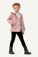 Ceketli Üçlü Kız Çocuk Takımı