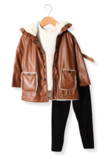 Ceketli Üçlü Kız Çocuk Takımı - Görsel 13