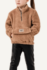 Peluş Sweatshirt Kız Çocuk İkili Takım - Görsel 9