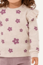 Şirin Çiçek Desenli Kız Çocuk Takımı - Görsel 9