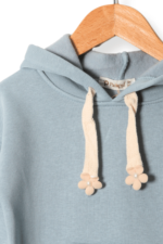 Çiçek Detaylı Kapüşonlu Kız Çocuk Eşofman Takım - Görsel 4