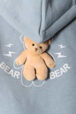 Sevimli Ayıcık Detaylı Kapüşonlu Kız Çocuk Eşofman Takımı - Görsel 16