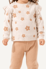 Şirin Çiçek Desenli Kız Çocuk Takımı - Görsel 11