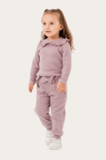 Zarif Dantel Detaylı Kız Çocuk İkili Takım - Görsel 2