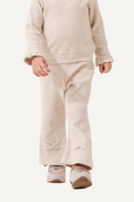 Fiyonk Detaylı İncili Kız Çocuk Triko İkili Takım - Görsel 3