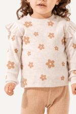 Şirin Çiçek Desenli Kız Çocuk Takımı - Görsel 12