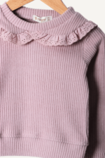 Zarif Dantel Detaylı Kız Çocuk İkili Takım - Görsel 5