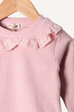 Zarif Dantel Detaylı Kız Çocuk İkili Takım - Görsel 7