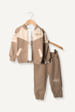 1985 Yazılı 3'lü Erkek Çocuk Eşofman Takımı