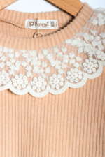Yaka Dantel Detaylı Kız Çocuk Triko İkili Takımı - Görsel 6