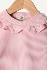 Zarif Dantel Detaylı Kız Çocuk İkili Takım - Görsel 8