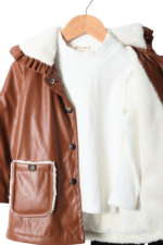 Ceketli Üçlü Kız Çocuk Takımı - Görsel 9