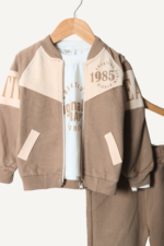 1985 Yazılı 3'lü Erkek Çocuk Eşofman Takımı - Görsel 2