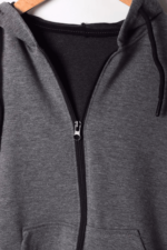 Kapüşonlu Erkek Çocuk Fermuarlı Okul Hırkası - Görsel 10