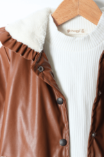 Ceketli Üçlü Kız Çocuk Takımı - Görsel 10