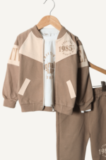 1985 Yazılı 3'lü Erkek Çocuk Eşofman Takımı - Görsel 3