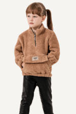 Peluş Sweatshirt Kız Çocuk İkili Takım - Görsel 7