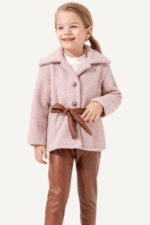 Kemerli Peluş Kabanlı Kız Çocuk Üçlü Takımı - Görsel 7