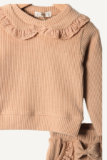 Zarif Dantel Detaylı Kız Çocuk İkili Takım - Görsel 11