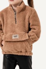 Peluş Sweatshirt Kız Çocuk İkili Takım - Görsel 8