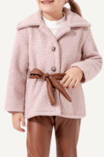 Kemerli Peluş Kabanlı Kız Çocuk Üçlü Takımı - Görsel 8