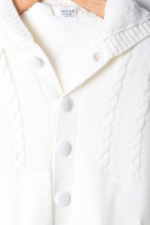 Düğmeli Kapüşonlu Erkek Bebek Triko Tulum - Görsel 9