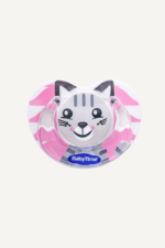 Babytime Damaklı Desenli Şeffaf Emzik BT143 0-6 Ay Pembe