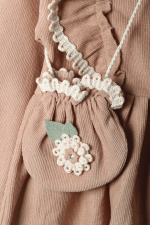 Biminik Çantalı Fırfırlı Kız Bebek Elbise - Görsel 10