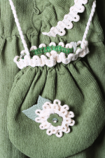 Biminik Çantalı Fırfırlı Kız Bebek Elbise - Görsel 4