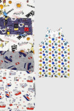 Tutku Çocuk Elastan Emprime Atlet 6'lı Paket - Görsel 2