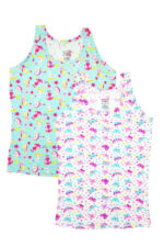 Tutku Kız Emprime Geniş Askılı Atlet 6'lı Paket - Görsel 2