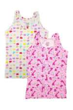 Tutku Kız Emprime Geniş Askılı Atlet 6'lı Paket