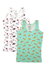 Tutku Kız Emprime Geniş Askılı Atlet 6'lı Paket - Görsel 5