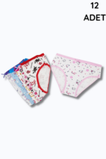 Sedef Kız Empirme Likra Bikini 12'li Paket