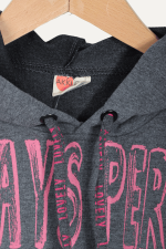 Yazı Baskılı Kapüşonlu Rahat Kız Çocuk Sweatshirt - Görsel 3