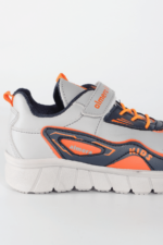 Renkli Bağcıklı Erkek Çocuk Spor Ayakkabı Gri - Görsel 2