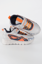 Renkli Bağcıklı Erkek Çocuk Spor Ayakkabı Gri - Görsel 3