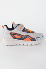 Renkli Bağcıklı Erkek Çocuk Spor Ayakkabı Gri - Görsel 5