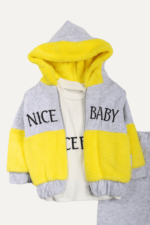 Nice Baby Yazılı Pelüş Bebek Üçlü Takım - Görsel 5