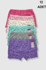 Gür Yıldız Kız Emprime Boxer 12'li