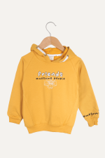 Friends Baskılı Kapüşonlu Kız Çocuk Sweatshirt - Görsel 9
