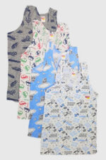 Doruk Çocuk Desenli Atlet 12'li Paket Karışık Renk