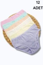 Gümüş Kız Jakarlı Bikini 12li