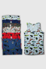 Gümüş Çocuk Emprime Atlet 6'ı Paket - Görsel 2