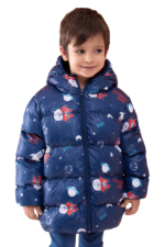Uzay Desenli Erkek Çocuk Mont - Görsel 2