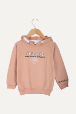 Friends Baskılı Kapüşonlu Kız Çocuk Sweatshirt - Görsel 13