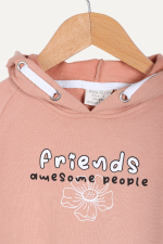 Friends Baskılı Kapüşonlu Kız Çocuk Sweatshirt - Görsel 15