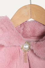 Şık ve Zarif Peluşlu Kız Çocuk Bolero - Görsel 9