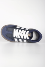 Klasik Beyaz Şeritli Erkek Çocuk Spor Ayakkabı 31-35 Numara Lacivert - Görsel 2