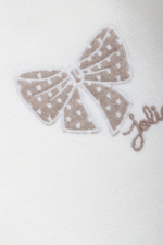 Fiyonk Nakışlı Triko Kız Bebek İkili Takım - Görsel 4